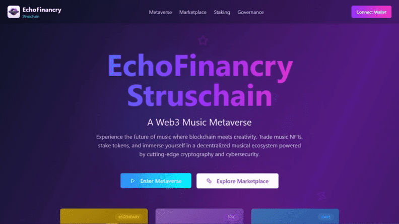 EchoFinancry Struschain project screenshot