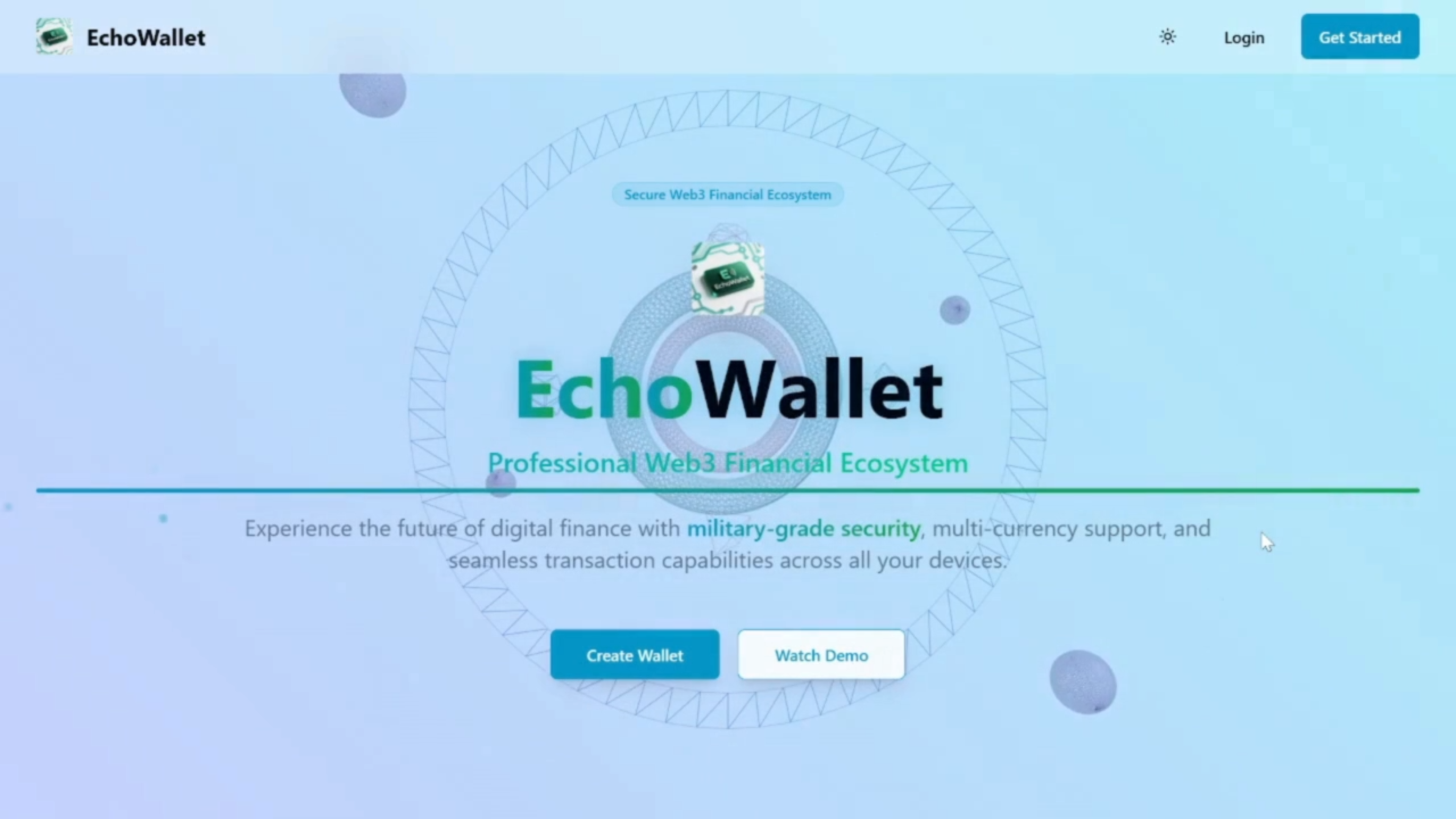 EchoWallet project screenshot