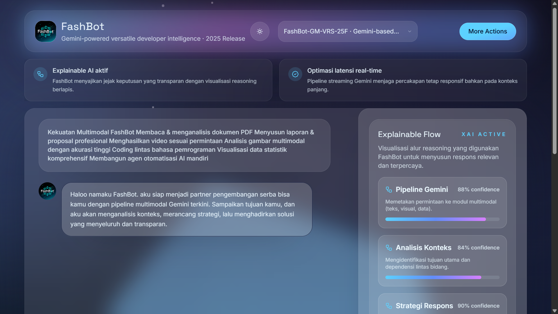 FashBot project screenshot