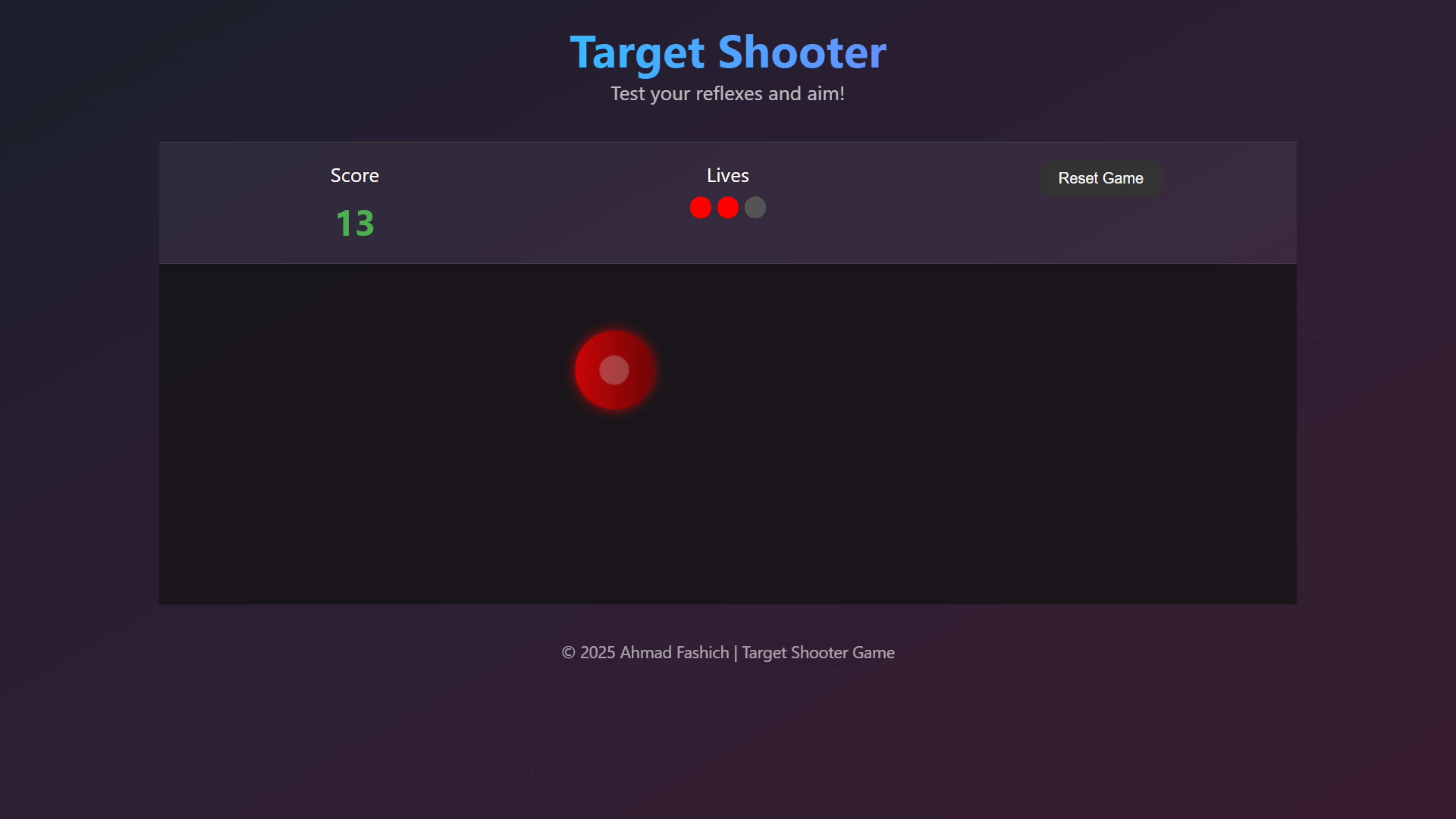 Targetshooter project screenshot
