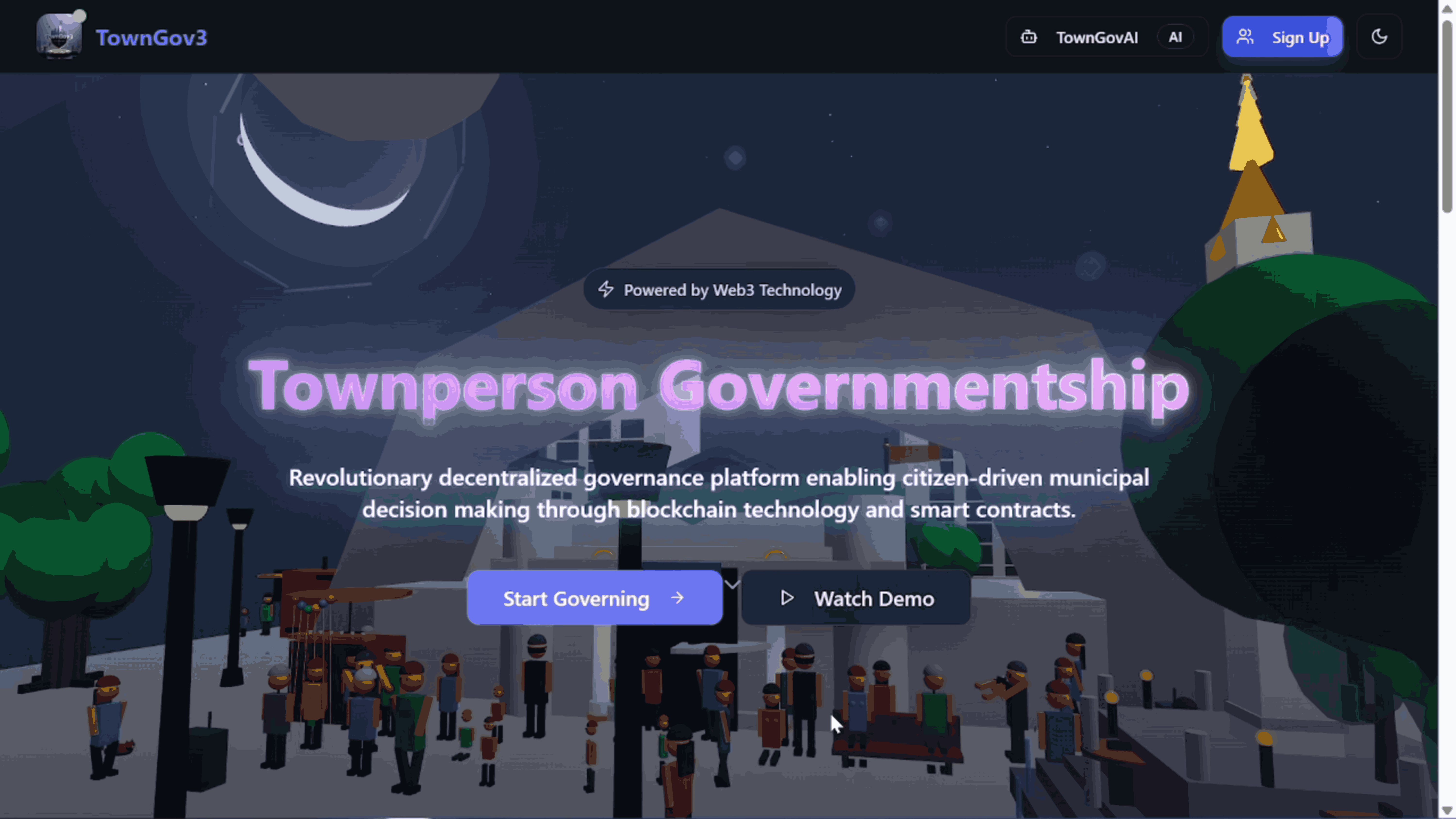 Townperson Governmentship project screenshot